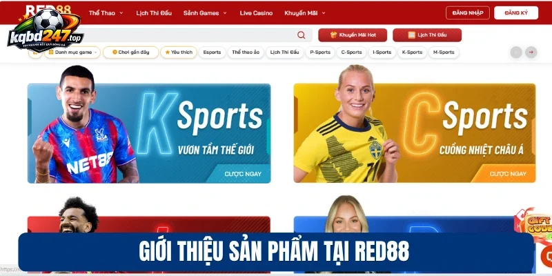 Giới thiệu sản phẩm tại Red88