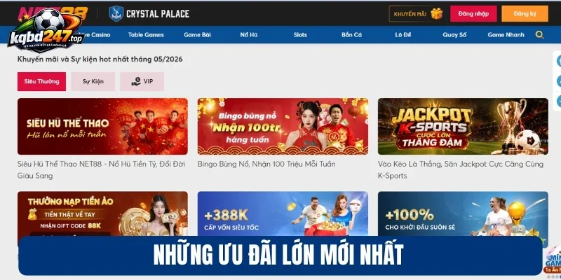 Những ưu đãi lớn mới nhất